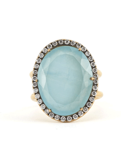 *RESERVE TODAY* Sylva & Cie. 18K Yellow Gold Aquamarine Ring *RESERVE TODAY* Sylva & Cie. 18K Yellow Gold Aquamarine Ring