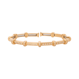Sidney Garber 18K Yellow Gold Diamond Spring Bracelet Sidney Garber 18K Yellow Gold Diamond Spring Bracelet