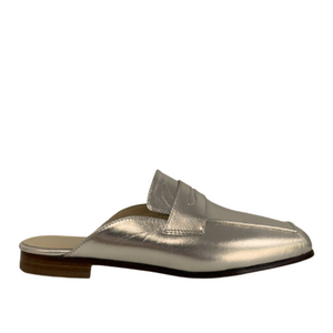 Sophique Milano Riviera Leather Mule in Gold Sophique Milano Riviera Leather Mule in Gold