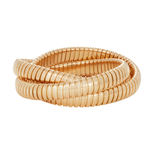 Sidney Garber 18K Yellow Gold 3 Band Rolling Bracelet (9mm), Size 16.5cm Sidney Garber 18K Yellow Gold 3 Band Rolling Bracelet (9mm), Size 16.5cm