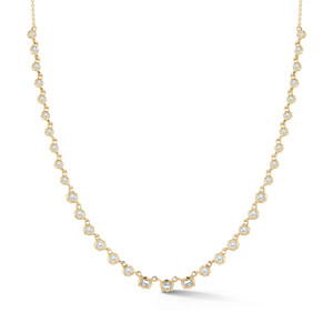 Jade Trau 18K Yellow Gold Small Vanguard Riviera Necklace, 18" Jade Trau 18K Yellow Gold Small Vanguard Riviera Necklace, 18"