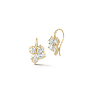 Jade Trau 18K Yellow Gold Poppy Hook Earrings Jade Trau 18K Yellow Gold Poppy Hook Earrings
