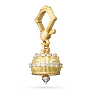 Paul Morelli 18K Yellow Gold Meditation Bell with Diamonds, 10mm Paul Morelli 18K Yellow Gold Meditation Bell with Diamonds, 10mm