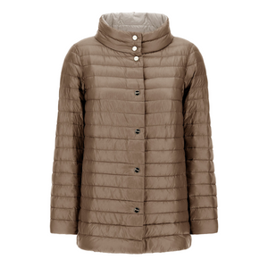 Herno Nylon Ultralight Reversible A-Shape Jacket in Chantilly/Dove Grey, Size 52 Herno Nylon Ultralight Reversible A-Shape Jacket in Chantilly/Dove Grey, Size 52