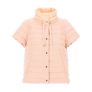 Herno Cashmere, Silk and Ecoage Cape in Light Pink Herno Cashmere, Silk and Ecoage Cape in Light Pink