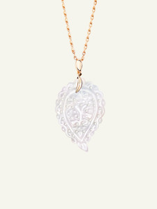 Tamara Comolli 18K Yellow Gold India Leaf Mother of Pearl Pendant, Medium Tamara Comolli 18K Yellow Gold India Leaf Mother of Pearl Pendant, Medium