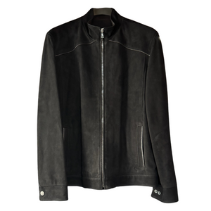 Remy Men's Leather Jacket in Spider/Rustic