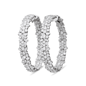 *VIRTUAL JEWELRY EVENT* Paul Morelli Mixed Diamond Hoop Earrings *VIRTUAL JEWELRY EVENT* Paul Morelli Mixed Diamond Hoop Earrings