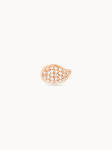 *VIRTUAL JEWELRY EVENT* Tamara Comolli 18K Rose Gold Signature Drop Clasp with Diamond Pavé *VIRTUAL JEWELRY EVENT* Tamara Comolli 18K Rose Gold Signature Drop Clasp with Diamond Pavé