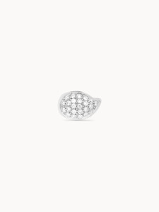 *VIRTUAL JEWELRY EVENT* Tamara Comolli 18K White Gold Signature Drop Clasp with Diamond Pavé *VIRTUAL JEWELRY EVENT* Tamara Comolli 18K White Gold Signature Drop Clasp with Diamond Pavé