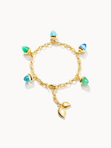 *VIRTUAL JEWELRY EVENT* Tamara Comolli 18K Yellow Gold Mikado Flamenco Lagoon Charm Bracelet *VIRTUAL JEWELRY EVENT* Tamara Comolli 18K Yellow Gold Mikado Flamenco Lagoon Charm Bracelet