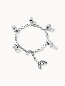 *VIRTUAL JEWELRY EVENT* Tamara Comolli 18K White Gold Mikado Flamenco Diamond Pavé Charm Bracelet *VIRTUAL JEWELRY EVENT* Tamara Comolli 18K White Gold Mikado Flamenco Diamond Pavé Charm Bracelet