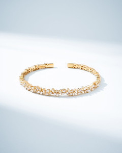 Suzanne Kalan 18K Yellow Gold Classic Diamond Sparkler Bangle, Size Medium Suzanne Kalan 18K Yellow Gold Classic Diamond Sparkler Bangle, Size Medium