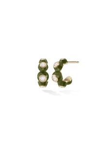 *Virtual Jewelry Event* Melissa Kaye Audrey Huggie Hoops (Enamel) *Virtual Jewelry Event* Melissa Kaye Audrey Huggie Hoops (Enamel)