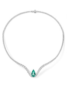 *Virtual Jewelry Event* Melissa Kaye Clara Curved Collar (Paraiba Tourmaline) *Virtual Jewelry Event* Melissa Kaye Clara Curved Collar (Paraiba Tourmaline)