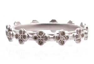 Armenta Sterling Silver Crivelli Stack Band Ring, Size 6.5
