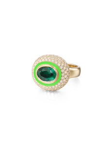 *SPECIAL ORDER* Melissa Kaye Lenox Bubble Ring (Emerald), Size 7 *SPECIAL ORDER* Melissa Kaye Lenox Bubble Ring (Emerald), Size 7
