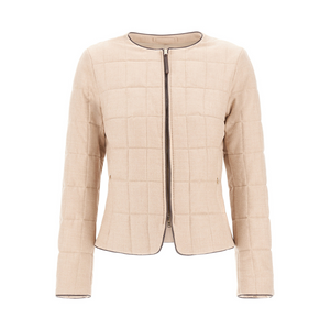 Herno Bi-Stretch Lurex Wool Jacket in Chantilly