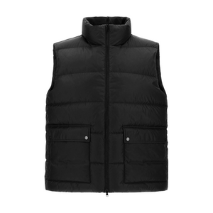 Herno Men's Nylon Polar Tech Puffer Vest in Black, Size 58 Herno Men's Nylon Polar Tech Puffer Vest in Black, Size 58