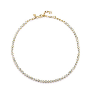 *SPECIAL ORDER* Walters Faith Classic 18K Gold Bezel Diamond Tennis Necklace, 16" *SPECIAL ORDER* Walters Faith Classic 18K Gold Bezel Diamond Tennis Necklace, 16"