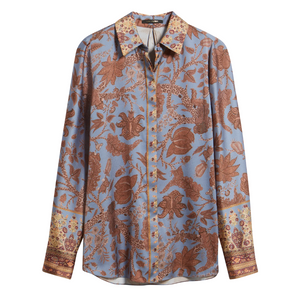 Kobi Halperin Hallow Print Blouse in Skyline Multi Kobi Halperin Hallow Print Blouse in Skyline Multi