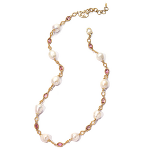 *SHOP & SIP EVENT* COOMI Pearl & Pink Tourmaline Necklace *SHOP & SIP EVENT* COOMI Pearl & Pink Tourmaline Necklace