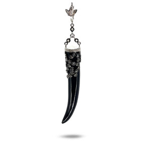 *SHOP & SIP EVENT* COOMI Aurora Borealis Black Onyx & Diamond Sterling Silver Pendant *SHOP & SIP EVENT* COOMI Aurora Borealis Black Onyx & Diamond Sterling Silver Pendant