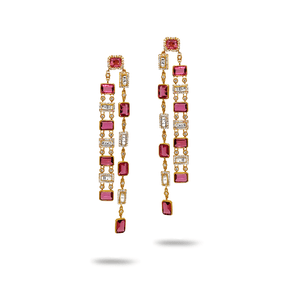 *SHOP & SIP EVENT* COOMI Two-Tier Pink Tourmaline Drop Earrings *SHOP & SIP EVENT* COOMI Two-Tier Pink Tourmaline Drop Earrings