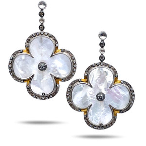 *SHOP & SIP EVENT* COOMI Mother of Pearl Flower Sterling Silver Drop Earrings *SHOP & SIP EVENT* COOMI Mother of Pearl Flower Sterling Silver Drop Earrings