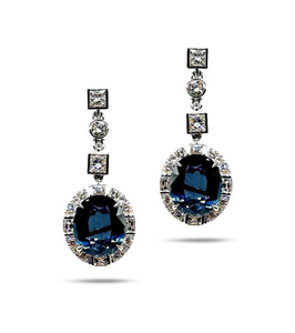 *SHOP & SIP EVENT* COOMI Trinity Sapphire and Diamond Drop Earrings *SHOP & SIP EVENT* COOMI Trinity Sapphire and Diamond Drop Earrings