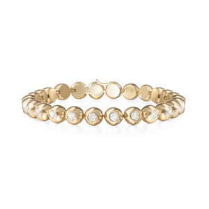 Melissa Kaye 18K Yellow Gold Audrey Tennis Bracelet (Medium), 6.5" Melissa Kaye 18K Yellow Gold Audrey Tennis Bracelet (Medium), 6.5"