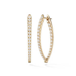 Melissa Kaye 18K Yellow Gold Cristina Earrings (Medium) Melissa Kaye 18K Yellow Gold Cristina Earrings (Medium)