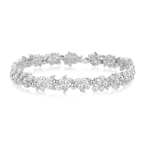 Paul Morelli 18K White Gold Lagrange Pearl Link Bracelet Paul Morelli 18K White Gold Lagrange Pearl Link Bracelet
