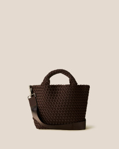 NAGHEDI St. Barths Small Tote in Chocolate NAGHEDI St. Barths Small Tote in Chocolate