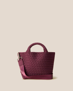 NAGHEDI St. Barths Small Tote in Bordeaux NAGHEDI St. Barths Small Tote in Bordeaux