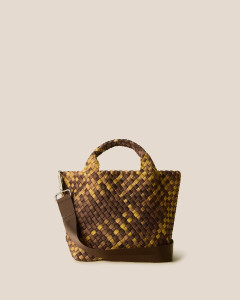 NAGHEDI St. Barths Small Tote Watercolor in Tortoiseshell NAGHEDI St. Barths Small Tote Watercolor in Tortoiseshell