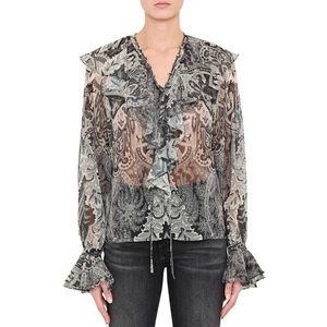 Kobi Halperin Locke Blouse in Black Multi Kobi Halperin Locke Blouse in Black Multi