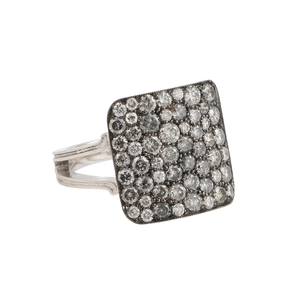 *RESERVE TODAY* Sylva & Cie. Grey Diamond Small Ten Table Double Shank Ring *RESERVE TODAY* Sylva & Cie. Grey Diamond Small Ten Table Double Shank Ring