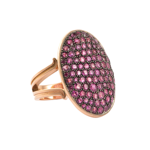 *RESERVE TODAY* Sylva & Cie. Oval Reclaimed Ruby Ten Table Ring, Size 7 1/4 *RESERVE TODAY* Sylva & Cie. Oval Reclaimed Ruby Ten Table Ring, Size 7 1/4