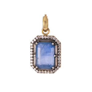 Sylva & Cie. 18K Yellow Gold Sapphire Pendant Sylva & Cie. 18K Yellow Gold Sapphire Pendant