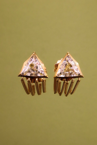 *SPECIAL ORDER* Jade Trau Alchemy Trillion Chain Loop Earrings (One of a Kind)