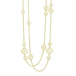 Gumuchian 18K Yellow Gold X-Small Kelly Motif Necklace, 34"