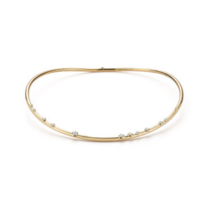 *VIRTUAL TRUNK SHOW* Jade Trau Constellation Diamond Plié Collar (High Polish), Size 15
