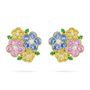 Paul Morelli 18K Yellow Gold Wild Child Cluster Earrings