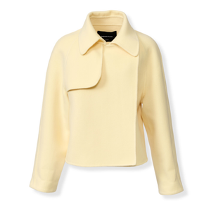 *VIRTUAL TRUNK SHOW* Fabiana Filippi Wool Cashmere Double Trench Effect Short Top Coat