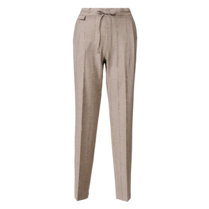 *VIRTUAL TRUNK SHOW* Fabiana Filippi Pinstripe Flannel Jogging Pants With Filo Diamante Loop