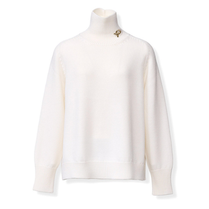 *VIRTUAL TRUNK SHOW* Fabiana Filippi Merino Wool Turtle Neck Cropped Sweater