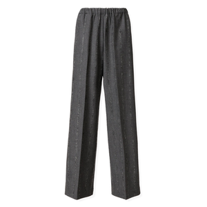 *VIRTUAL TRUNK SHOW* Fabiana Filippi Pinstripe Flannel Straight Leg Pants With Filo Diamante