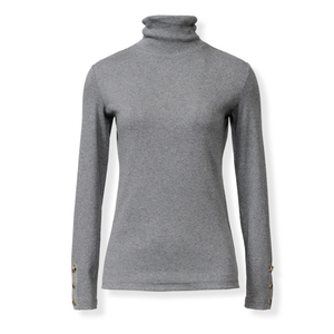 *VIRTUAL TRUNK SHOW* Fabiana Filippi Ribbed Jersey Turtle Neck T-Shirt