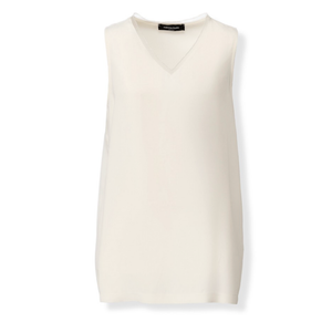 *VIRTUAL TRUNK SHOW* Fabiana Filippi Crepe De Chine Front Back Top With Filo Diamante Detail